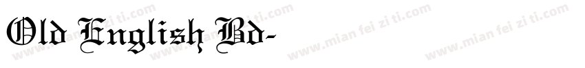Old English Bd字体转换